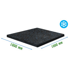 Резиновое покрытие 1000x1000x6мм для холодных помещений - Ice