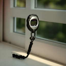 Электронный секундомер, серебристый, 6-разрядный XL-018